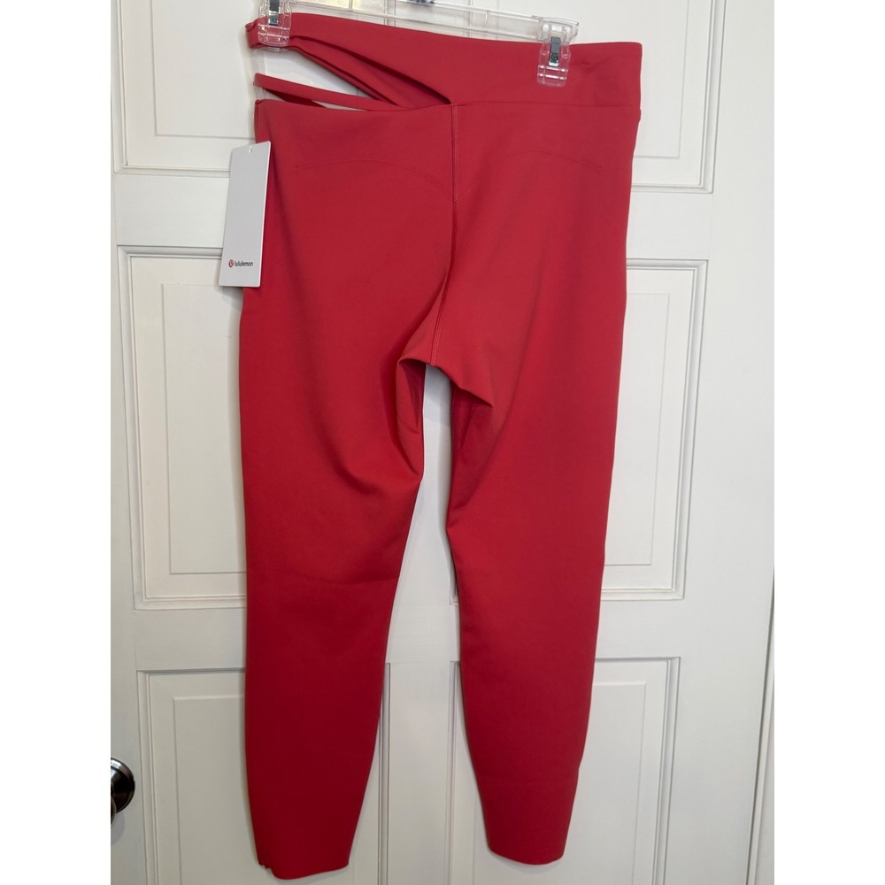 Lululemon Cut-Out Waist HR Train Tight 25 Desert Sun Red LW5GR1S Size 10 NWT - Picture 3 of 6
